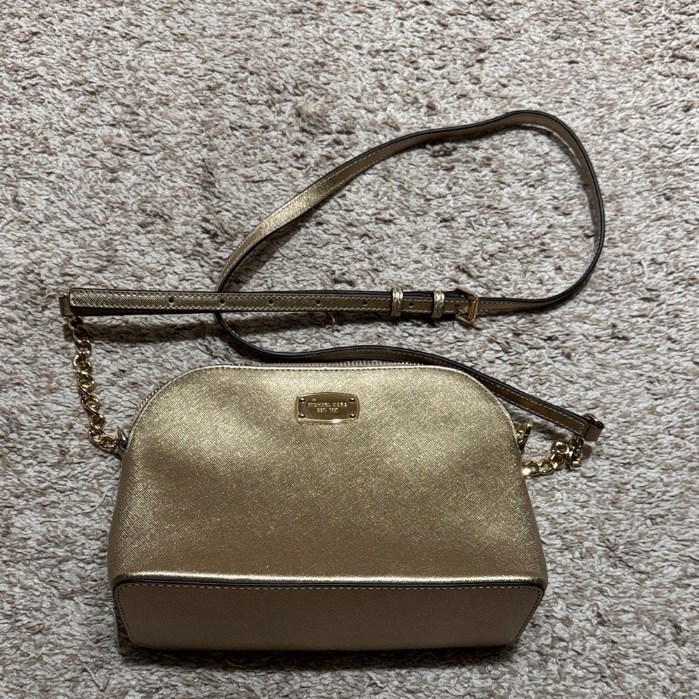 MK Gold Crossbody Bag